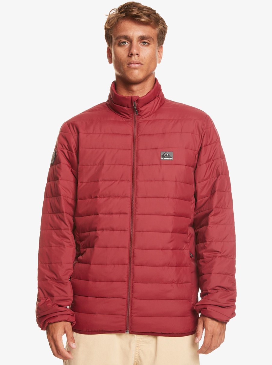 Homme Quiksilver Vestes & Manteaux | Scaly - Doudoune Pour Homme Tibetan Red