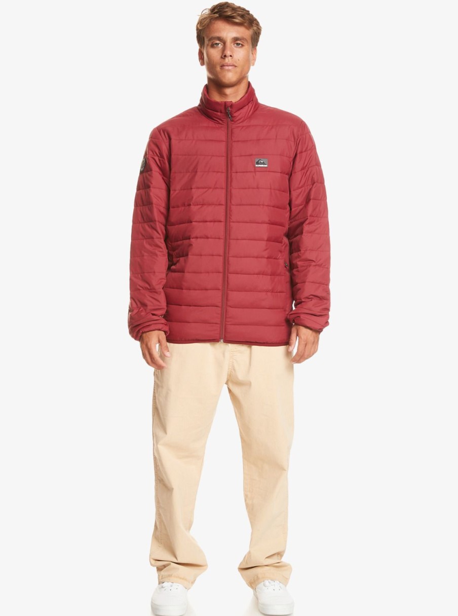 Homme Quiksilver Vestes & Manteaux | Scaly - Doudoune Pour Homme Tibetan Red