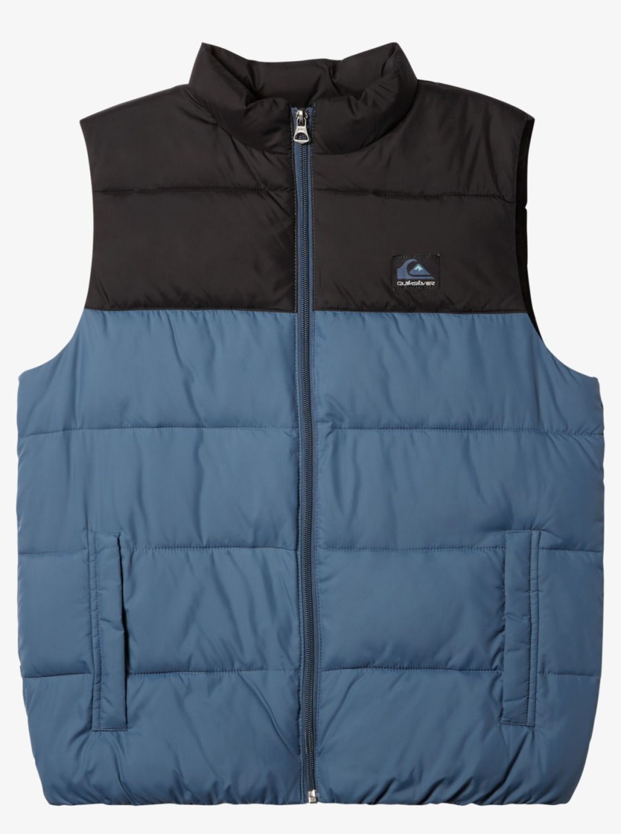 Garcon Quiksilver Vestes & Manteaux | Balgreen - Veste Sans Manches Pour Garcon 8-16 Bering Sea