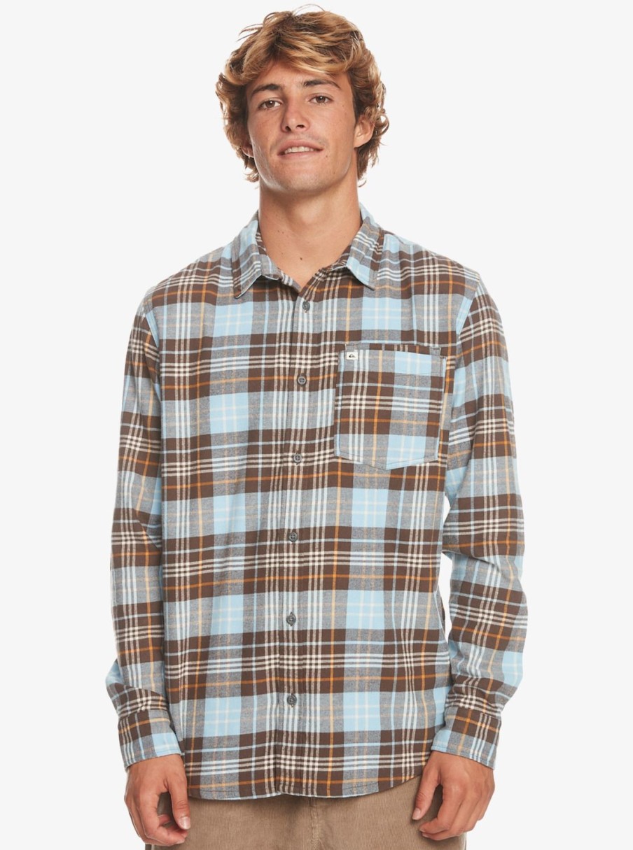 Homme Quiksilver Chemises | Banchor - Chemise Manches Longues Pour Homme Major Brown Banchor