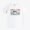 Garcon Quiksilver T-Shirts | Qs Rainbow - T-Shirt Pour Garcon 8-16 White