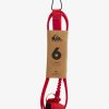 Homme Quiksilver Accessoires De Surf | Union 6 Ft - Leash Pour Planche De Surf High Risk Red