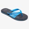 Garcon Quiksilver Tongs | Molokai Word Block - Tongs Pour Garcon Blue/Black/Blue