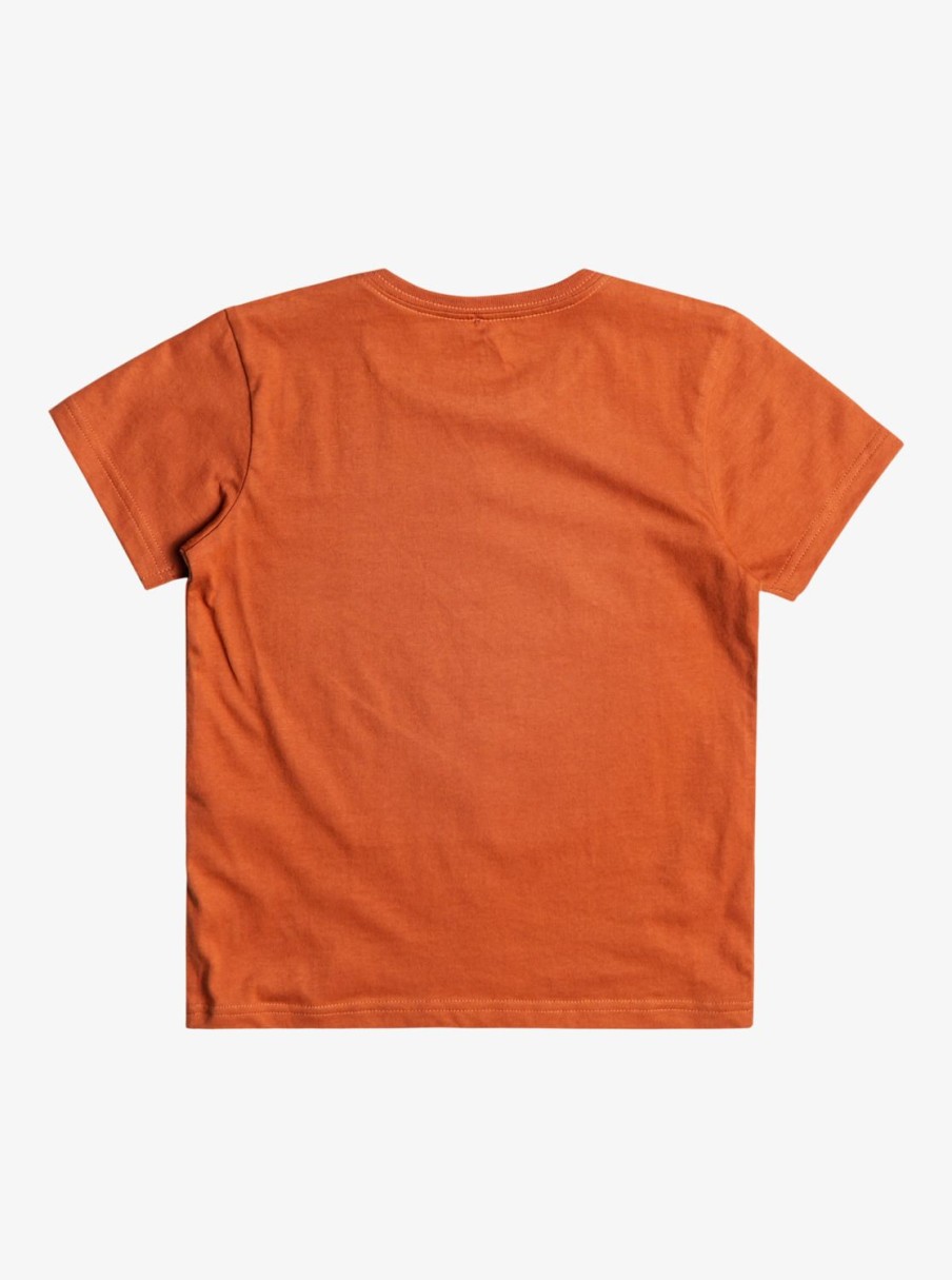 Garcon Quiksilver T-Shirts | Beach Vannin - T-Shirt Pour Garcon 8-16 Baked Clay