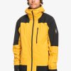 Homme Quiksilver Vestes De Snow | Ultralight Gore-Tex® - Veste De Snow Technique Pour Homme Mineral Yellow