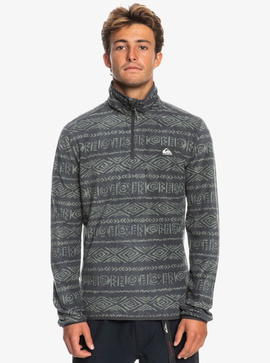 Homme Quiksilver Sweats & Pulls | Aker - Polaire Demi-Zip Pour Homme Aker Phantom