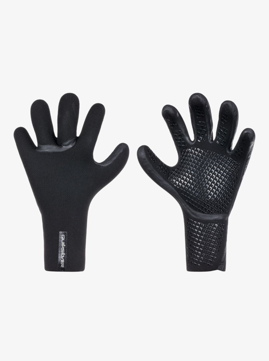 Garcon Quiksilver Combinaisons De Surf | 3Mm Marathon Sessions - Gants De Surf Neoprene Pour Garcon Black