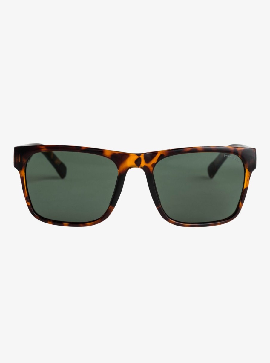 Homme Quiksilver Lunettes De Soleil | Bomb P - Lunettes De Soleil Polarisees Pour Homme Tortoise Brown/Green Plz