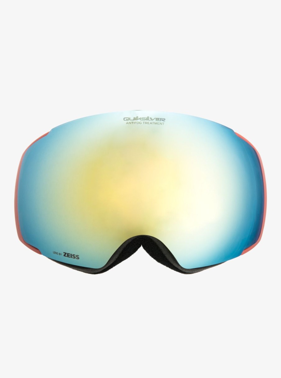 Homme Quiksilver Accessoires | Greenwood - Masque De Ski/Snowboard Pour Homme Blk Redwood/Clux Gold Ml S3