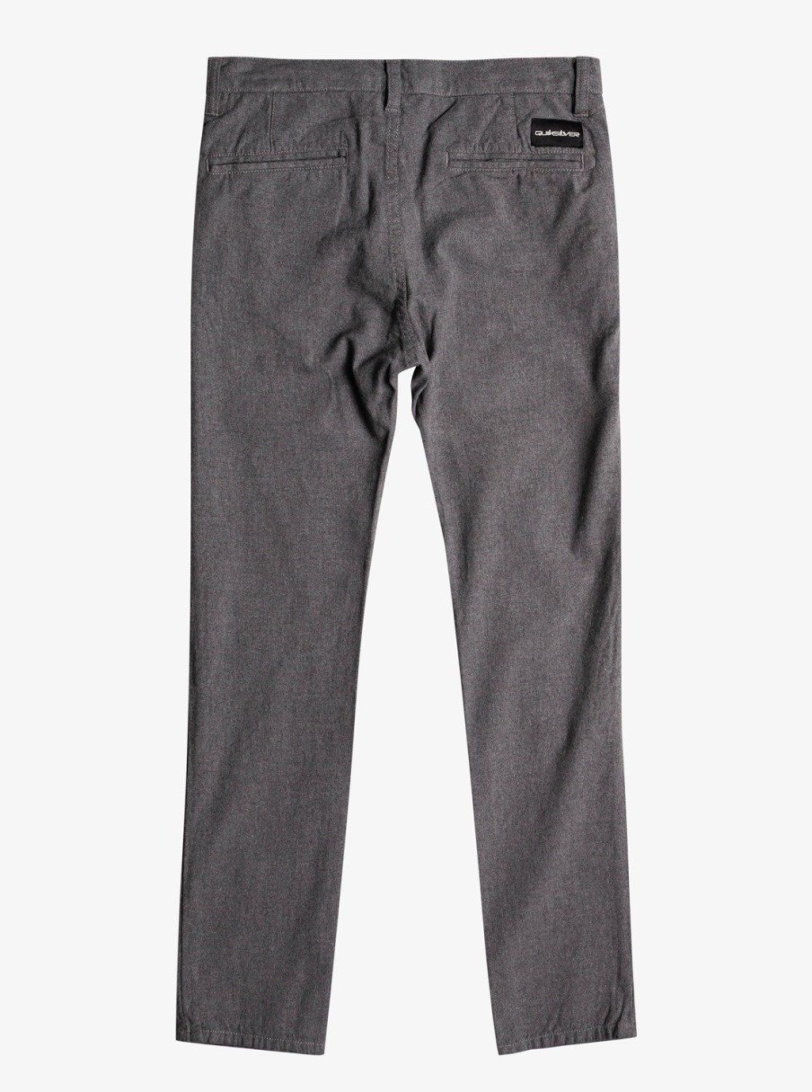 Garcon Quiksilver Pantalons | Stretch - Chino Pour Garcon Dark Grey Heather