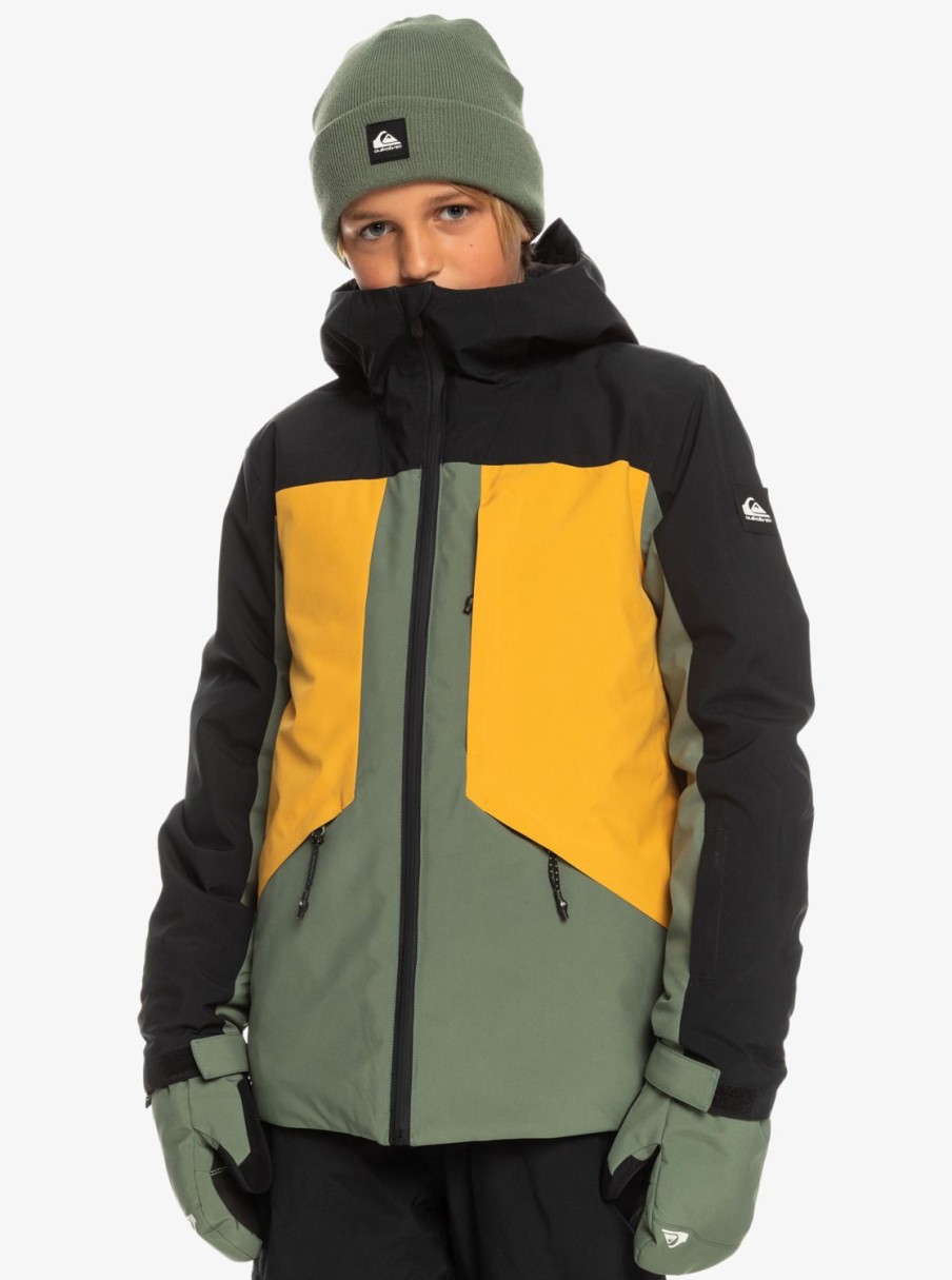 Garcon Quiksilver Accessoires | Ambition - Veste De Snow Technique Pour Garcon 8-16 Ans Laurel Wreath