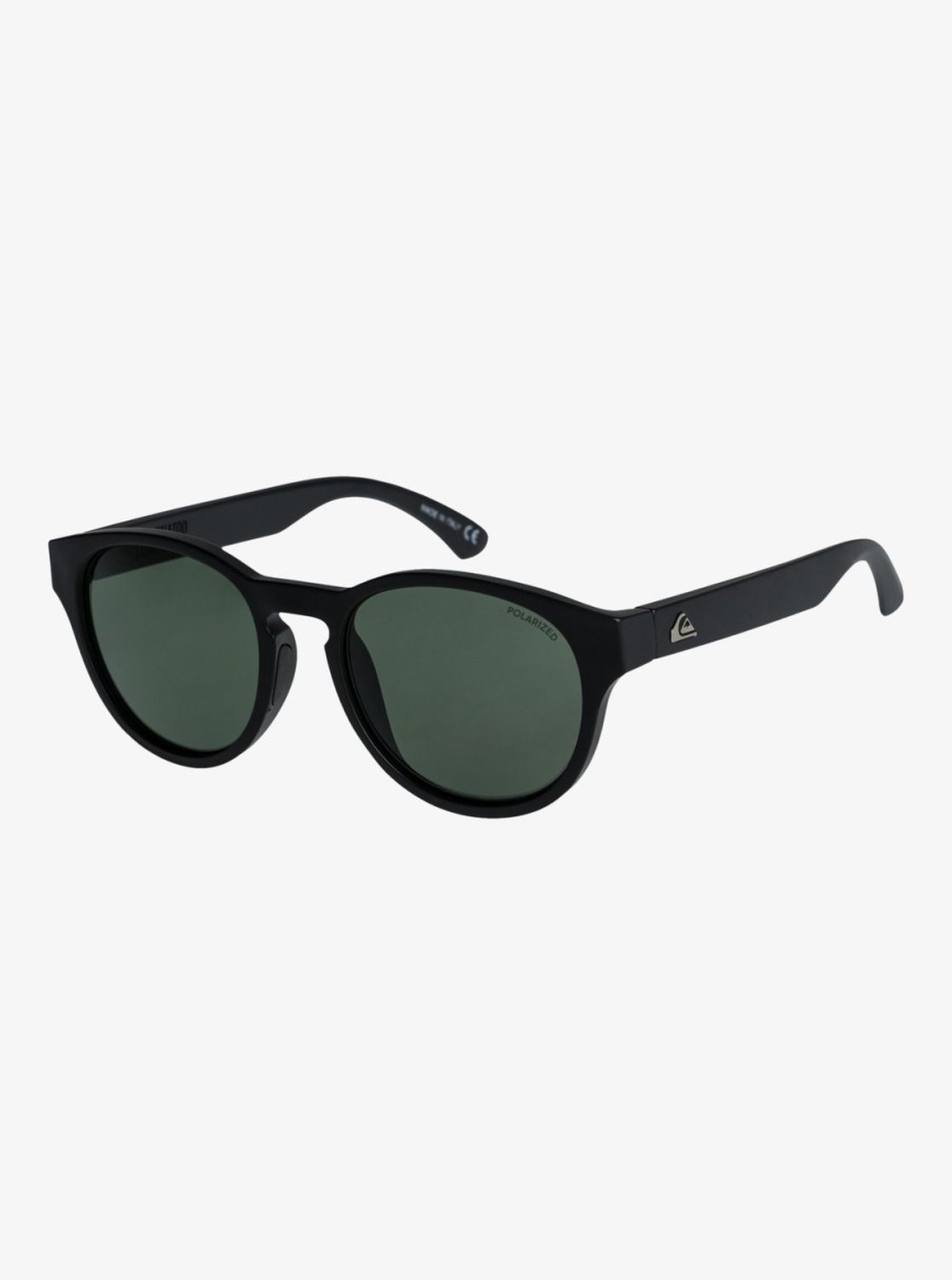 Homme Quiksilver Lunettes De Soleil | Eliminator P - Lunettes De Soleil Polarisees Pour Homme Black/Green Plz