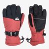 Garcon Quiksilver Accessoires | Mission - Moufles De Snow/Ski Pour Garcon 8-16 Marsala