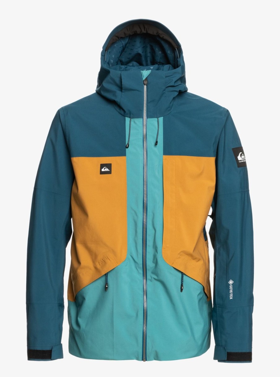 Homme Quiksilver Vestes De Snow | Forever Stretch Gore-Tex® - Veste De Snow Technique Pour Homme Majolica Blue