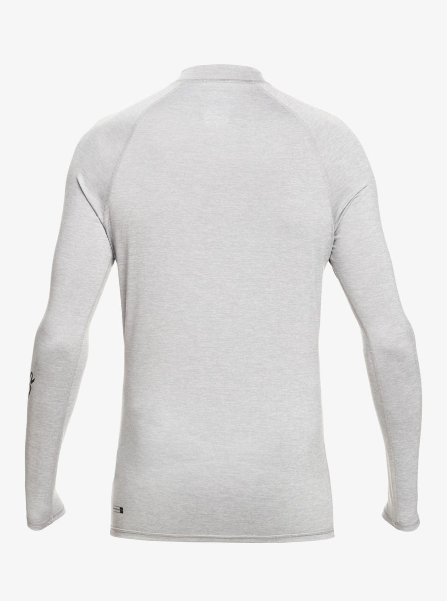 Homme Quiksilver Lycras & Surf-Tees | All Time - Lycra Manches Longues Upf 50 Pour Homme Sleet Heather