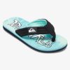 Garcon Quiksilver Tongs | Molokai Layback - Sandales Pour Garcon Green/Blue/Yellow