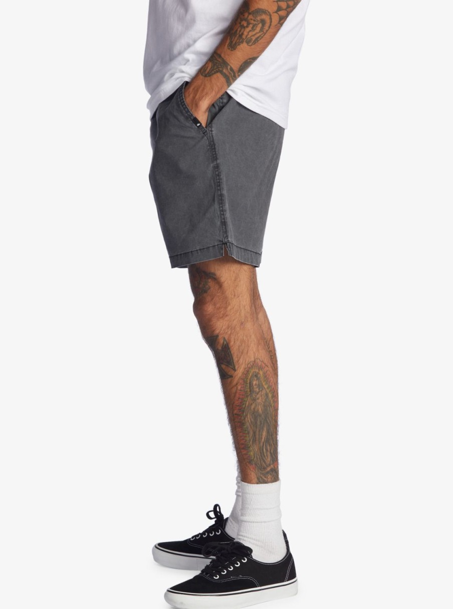 Homme Quiksilver Shorts | Taxer 17" - Short Taille Elastique Pour Homme Black