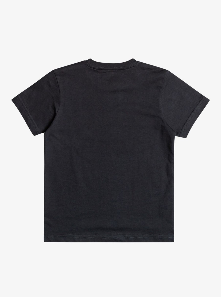 Garcon Quiksilver T-Shirts | Retro Lines - T-Shirt Pour Garcon 8-16 Black