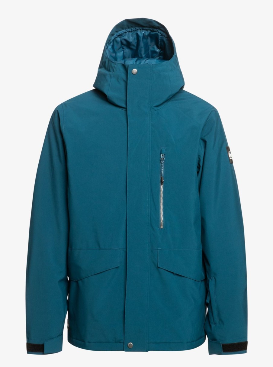 Homme Quiksilver Vestes De Snow | Mission Solid - Veste De Snow Pour Homme Majolica Blue