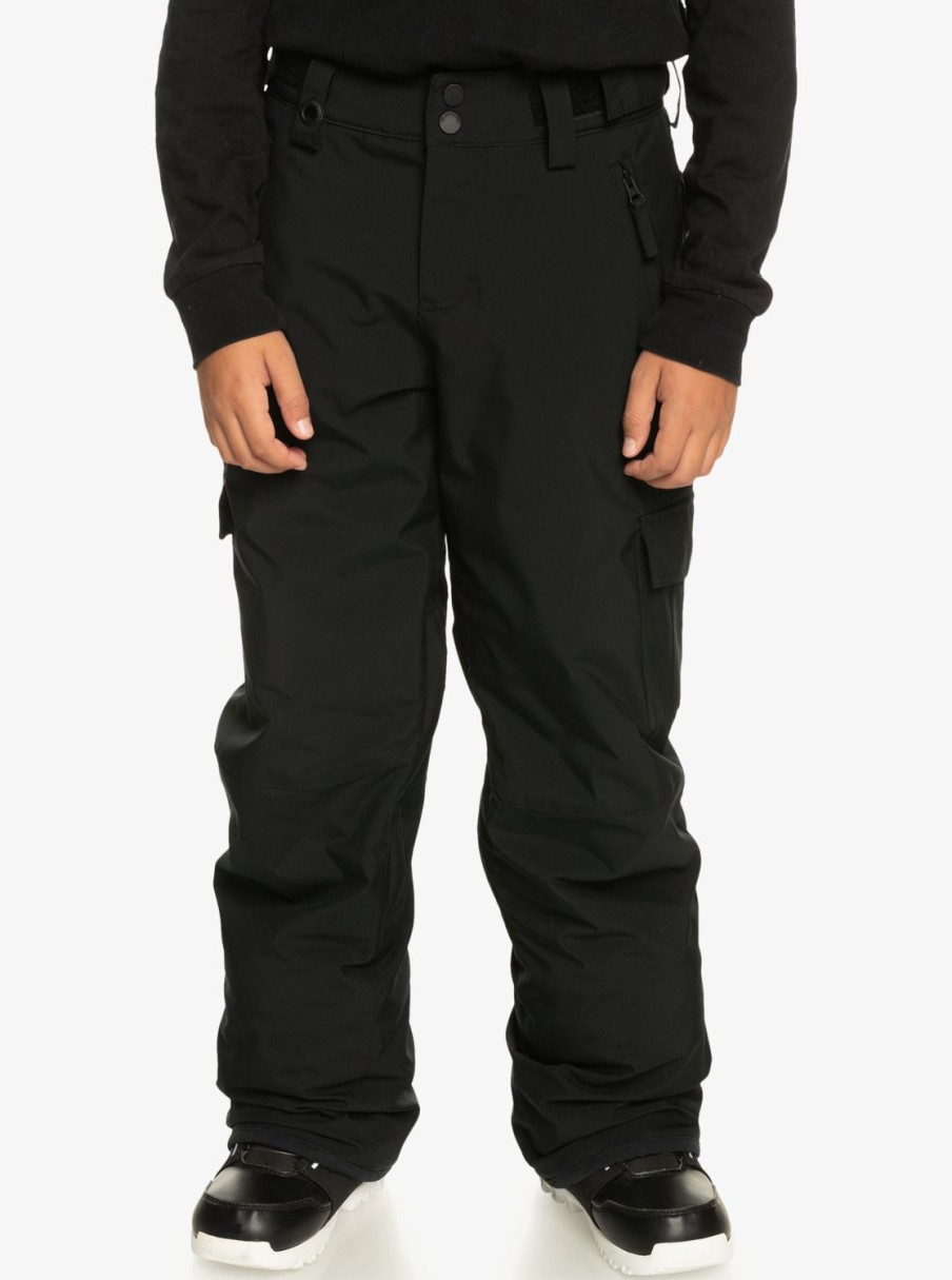 Garcon Quiksilver Accessoires | Porter - Pantalon De Snow Pour Garcon 8-16 Ans True Black