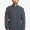 Homme Quiksilver Sweats & Pulls | Boketto - Veste Zippee Doublee En Sherpa Pour Homme Naval Academy Heather