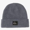 Garcon Quiksilver Accessoires | Performer - Bonnet A Revers Pour Garcon 8-16 Ans Medium Grey Wash