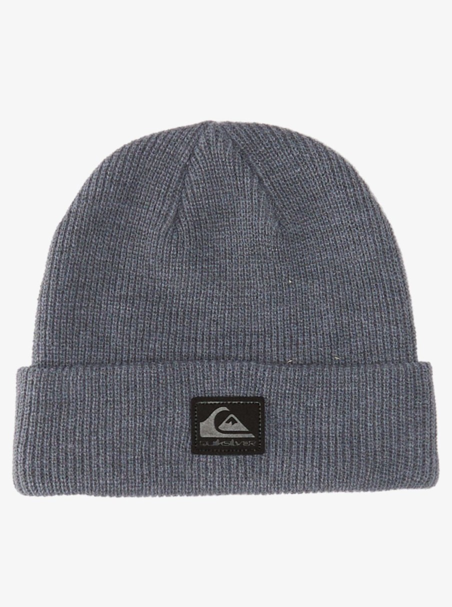 Garcon Quiksilver Accessoires | Performer - Bonnet A Revers Pour Garcon 8-16 Ans Medium Grey Wash