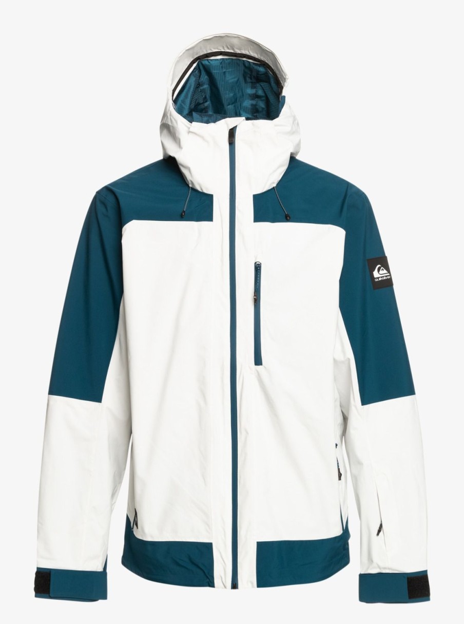 Homme Quiksilver Vestes De Snow | Ultralight 20K - Veste De Snow Technique Pour Homme Nimbus Cloud