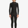 Garcon Quiksilver Combinaisons De Surf | 3/2Mm Everyday Sessions - Combinaison De Surf Back Zip Pour Garcon 8-16 Ans Black