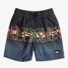 Garcon Quiksilver Boardshorts | Everyday Wordblock 13" - Short De Bain Pour Garcon 2-7 Black