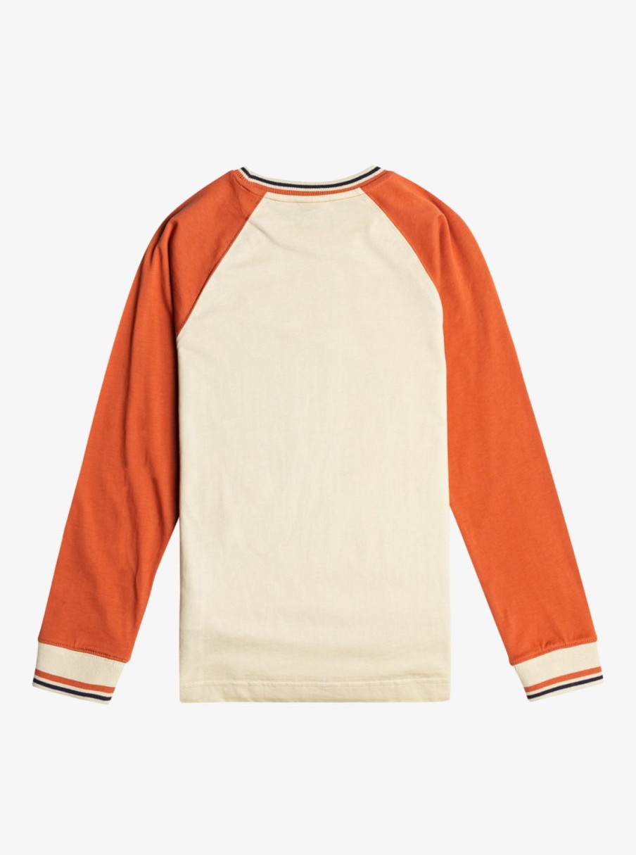 Garcon Quiksilver T-Shirts | Return To School - T-Shirt Manches Longues Pour Garcon 8-16 Baked Clay