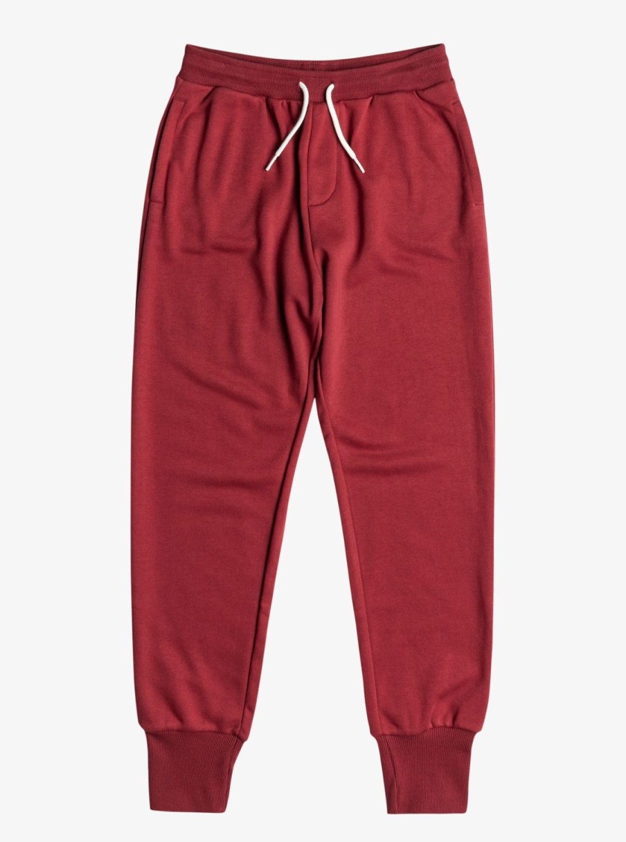 Garcon Quiksilver Pantalons | Easy Day Slim - Pantalon De Jogging Pour Garcon 8-16 Tibetan Red