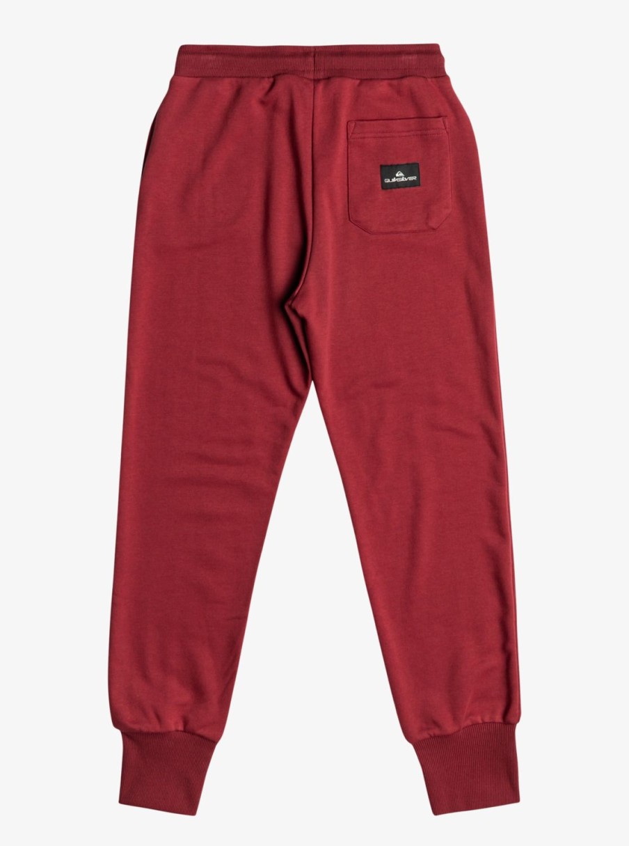 Garcon Quiksilver Pantalons | Easy Day Slim - Pantalon De Jogging Pour Garcon 8-16 Tibetan Red