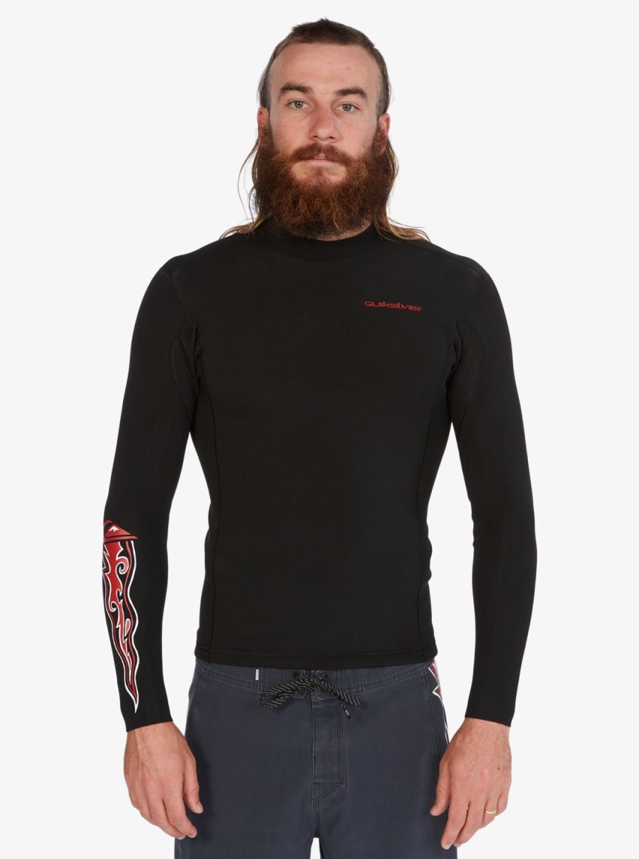 Homme Quiksilver Combinaisons De Surf | 1.5Mm Capsule Everyday Sessions - Veste Pour Homme Black