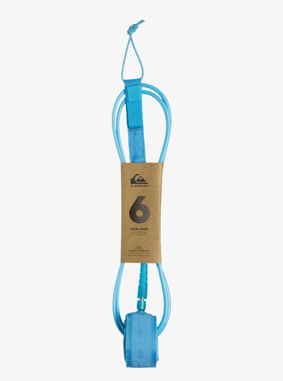 Homme Quiksilver Accessoires De Surf | Union 6'0" - Leash Pour Planche De Surf Blue Topaz