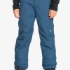 Garcon Quiksilver Accessoires | Estate - Pantalon De Snow Pour Garcon 8-16 Ans Insignia Blue