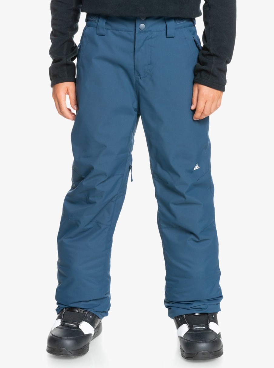 Garcon Quiksilver Accessoires | Estate - Pantalon De Snow Pour Garcon 8-16 Ans Insignia Blue