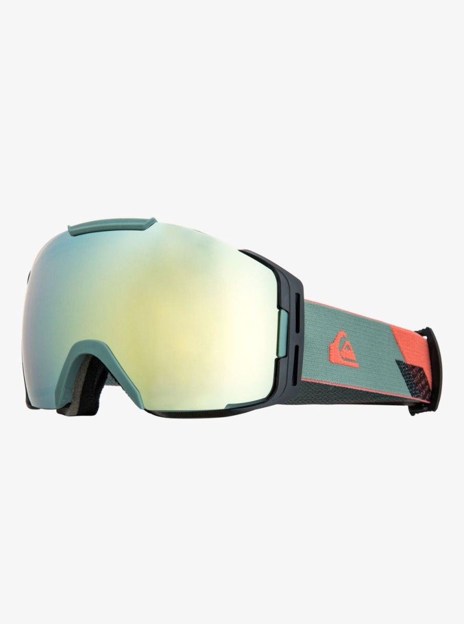 Homme Quiksilver Accessoires | Discovery - Masque De Ski/Snowboard Pour Homme Laurel Wreath/Gold Ml S3