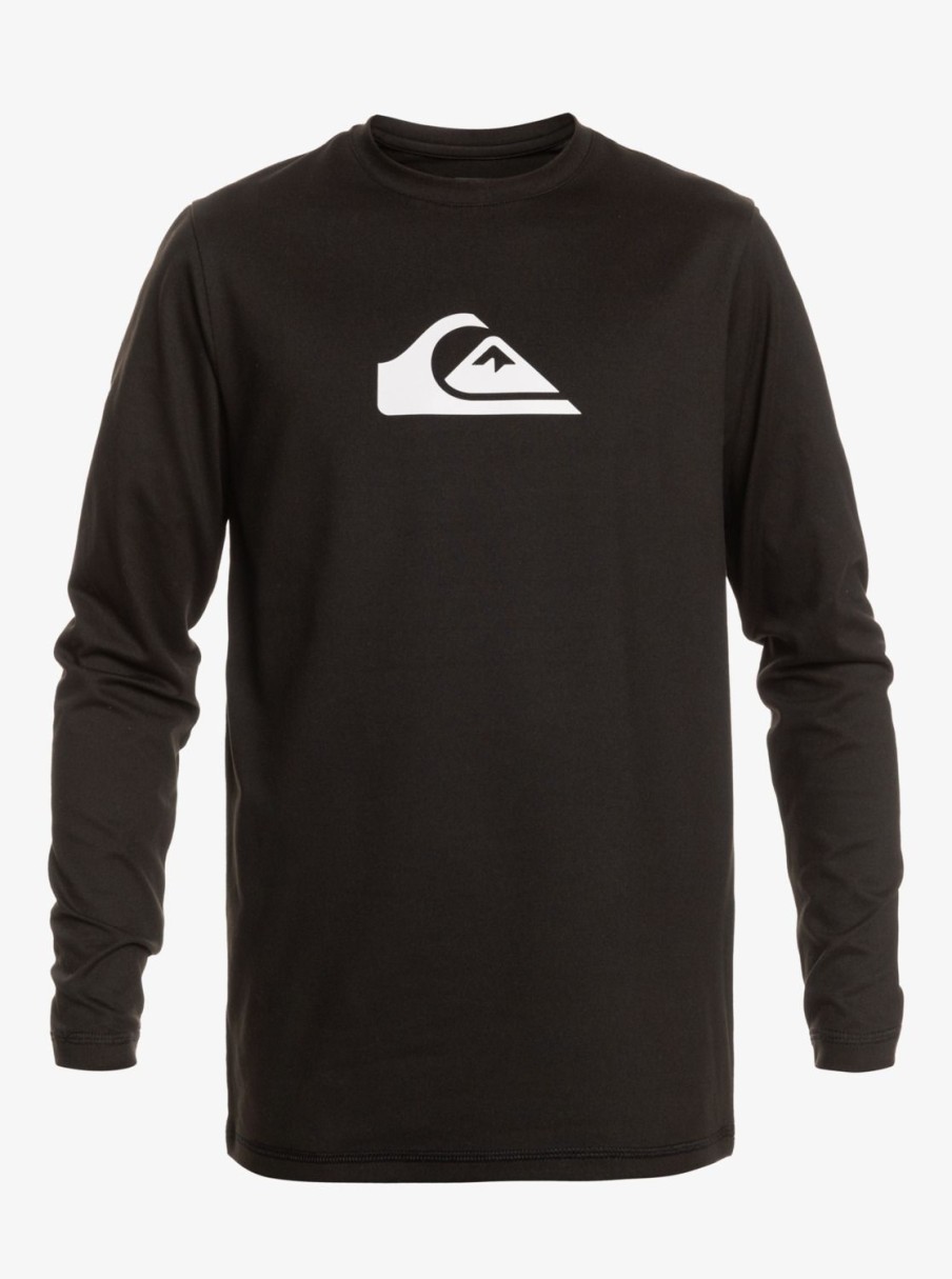 Homme Quiksilver Lycras & Surf-Tees | Solid Streak - Surf Tee Manches Longues Upf 50 Pour Homme Black