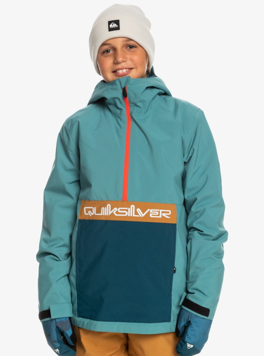 Garcon Quiksilver Accessoires | Steeze - Veste De Snow Technique Pour Garcon 8-16 Ans Brittany Blue