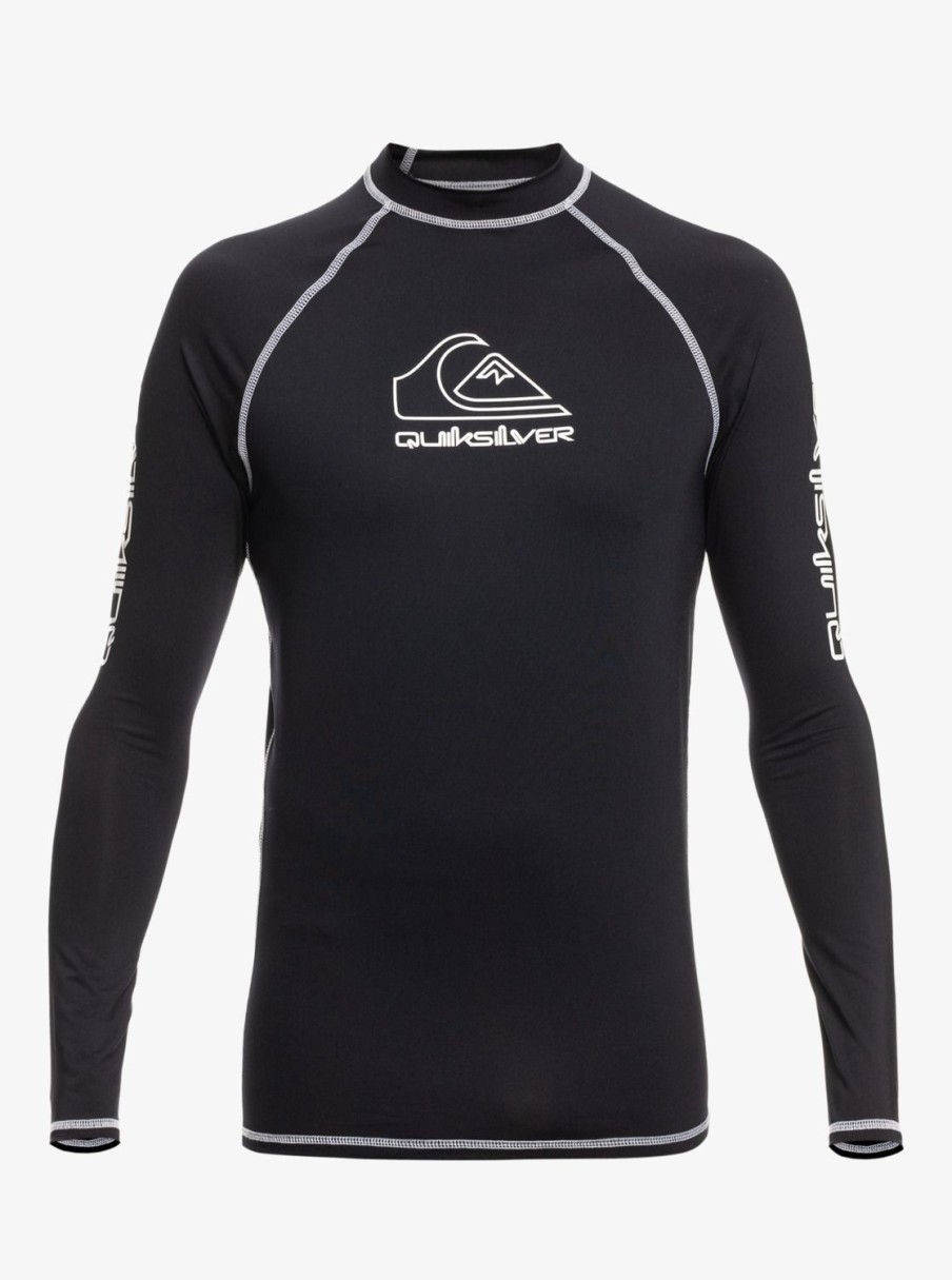 Homme Quiksilver Lycras & Surf-Tees | On Tour - Lycra Manches Longues Upf 50 Pour Homme Black