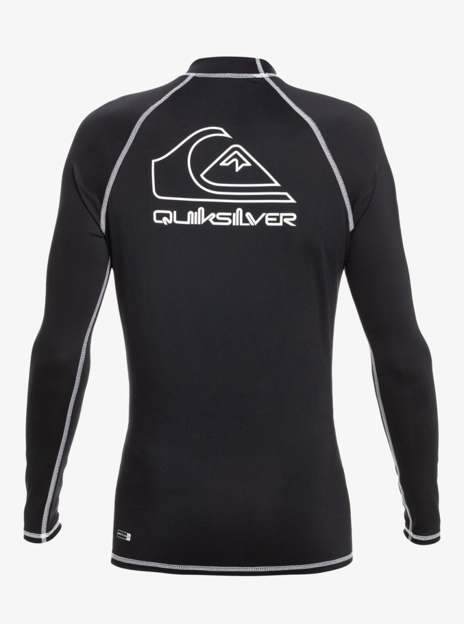 Homme Quiksilver Lycras & Surf-Tees | On Tour - Lycra Manches Longues Upf 50 Pour Homme Black