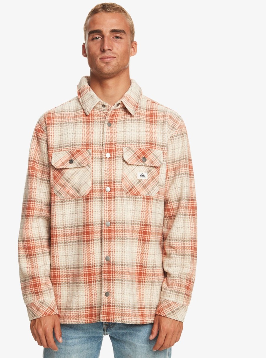 Homme Quiksilver Vestes & Manteaux | Epic Surf Days - Surchemise En Polaire Pour Homme Birch Surf Days Plaid