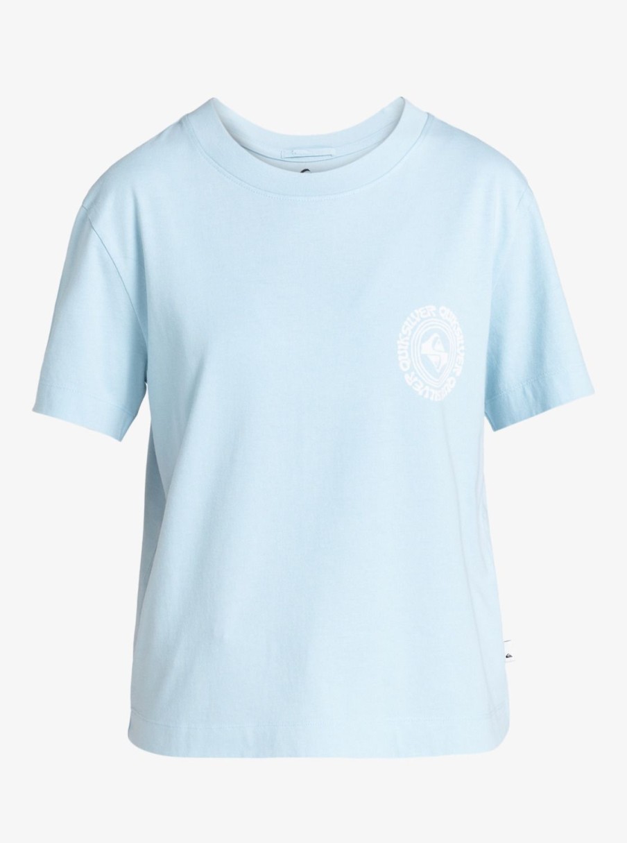 Femme Quiksilver | Uni - T-Shirt Court Pour Femme Clear Sky