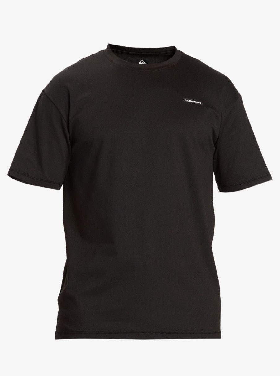 Homme Quiksilver Lycras & Surf-Tees | Omni Session - T-Shirt De Surf A Manches Courtes Pour Homme Black