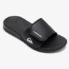 Garcon Quiksilver Tongs | Bright Coast - Claquettes Reglables Pour Garcon 8-16 Ans Black/White/Black