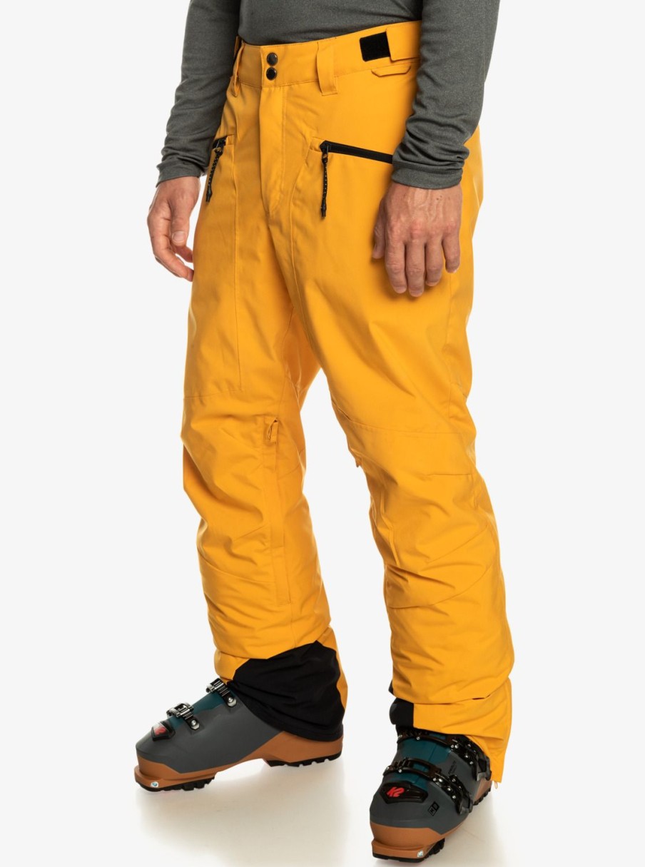 Homme Quiksilver Pantalons De Snow | Boundry - Pantalon De Snow Pour Homme Mineral Yellow