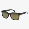 Homme Quiksilver Lunettes De Soleil | Warlock P - Lunettes De Soleil Polarisees Pour Homme Smoke/Gold