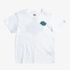 Garcon Quiksilver T-Shirts | Rising Water - T-Shirt Pour Garcon 8-16 White