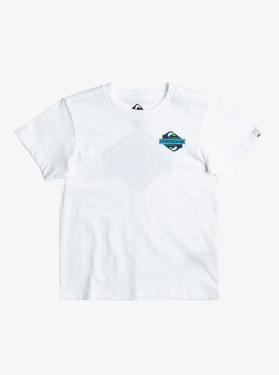 Garcon Quiksilver T-Shirts | Rising Water - T-Shirt Pour Garcon 8-16 White